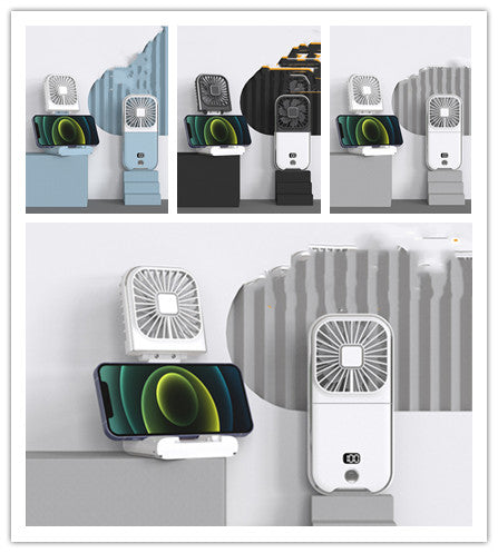 Folding Portable Digital Display Handheld Small Fan.